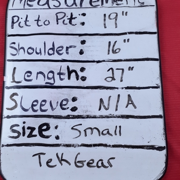 Tek Gear Sleeveless Shirt with Dry Tex Size Small - Picture 3 of 3
